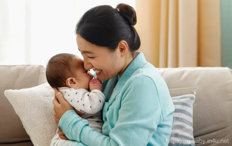 치발기 사용법 - **Prompt:** "A close-up portrait of a sweet baby, approximately 7 months old, with a slightly curiou...