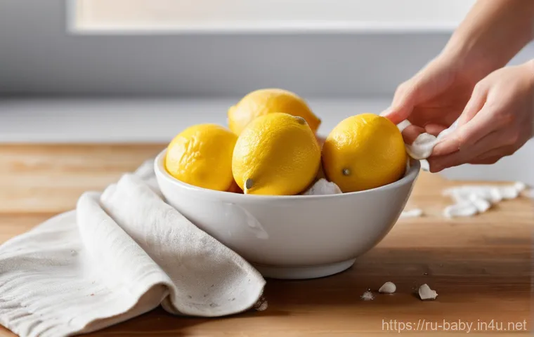 아기와 친환경 세탁법 - **Prompt 1: The Diligent Mother and Labels**
    "A heartwarming, realistic photograph of a young, a...