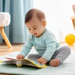 아기와 조기교육 필요성 - **Prompt 1: Sensory Play with Parent**
    "A heartwarming scene of a caring mother gently engaging ...