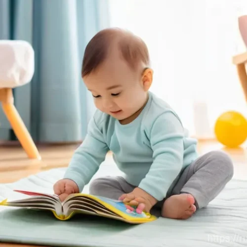 아기와 조기교육 필요성 - **Prompt 1: Sensory Play with Parent**
    "A heartwarming scene of a caring mother gently engaging ...