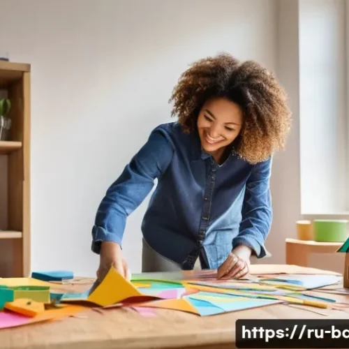 육아 비용 절감 팁 - **Prompt:** A cozy, brightly lit living room with a mother and her young child (around 6-7 years old...